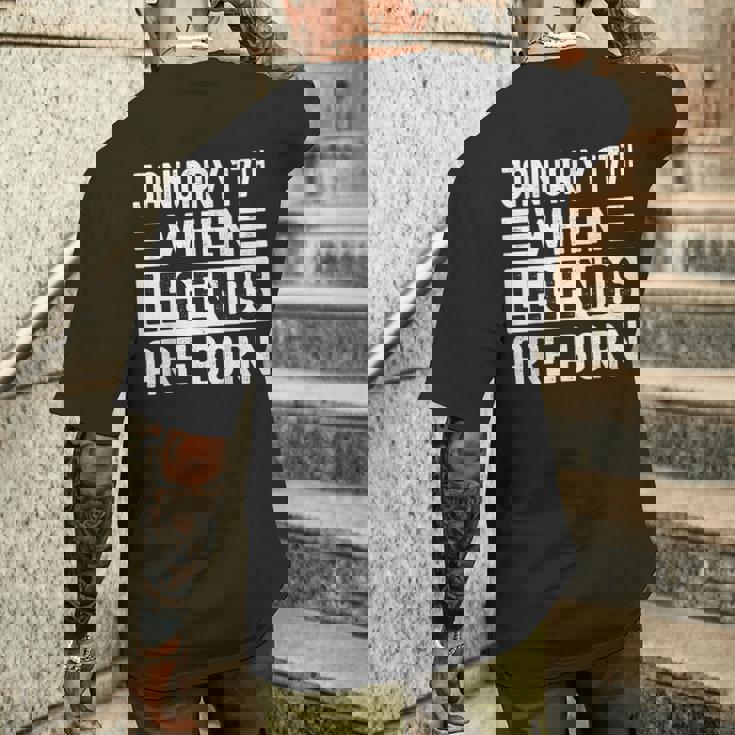 1月17日 誕生日 1月17日 誕生日プレゼント メンズTシャツ バックプリント 彼への贈り物