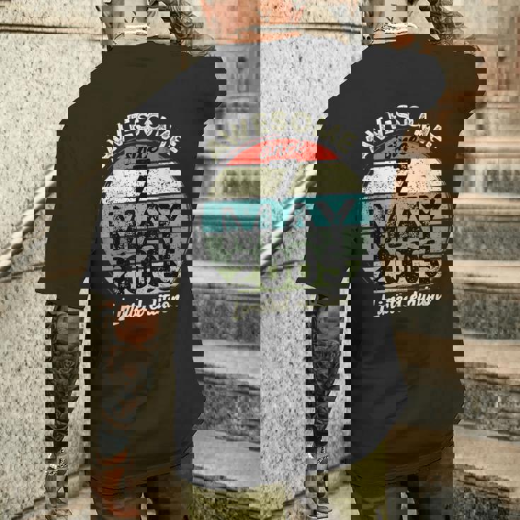 2005年5月7日 20歳の誕生日 20歳 2025年 誕生日 メンズTシャツ バックプリント 彼への贈り物