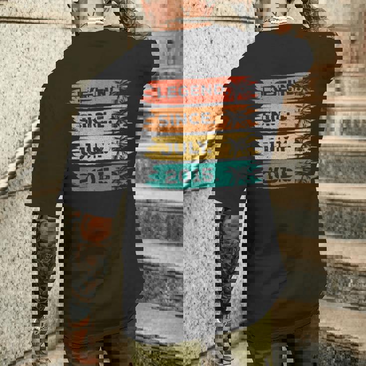 2015年7月 10歳の誕生日デコレーション ヴィンテージ 10歳の誕生日 メンズTシャツ バックプリント 彼への贈り物