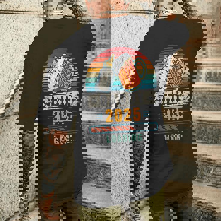 2025 年のお父さん 出産のお知らせ 父親になる予定の人 これから父親になる人 メンズTシャツ バックプリント 彼への贈り物