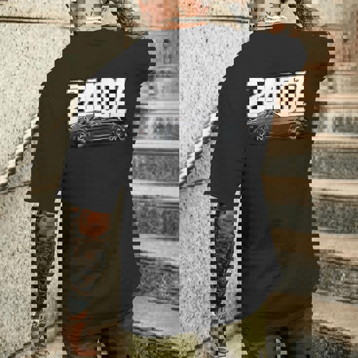 240Z クラシック オールドスクール 日本のクラシックカー メンズTシャツ バックプリント 彼への贈り物