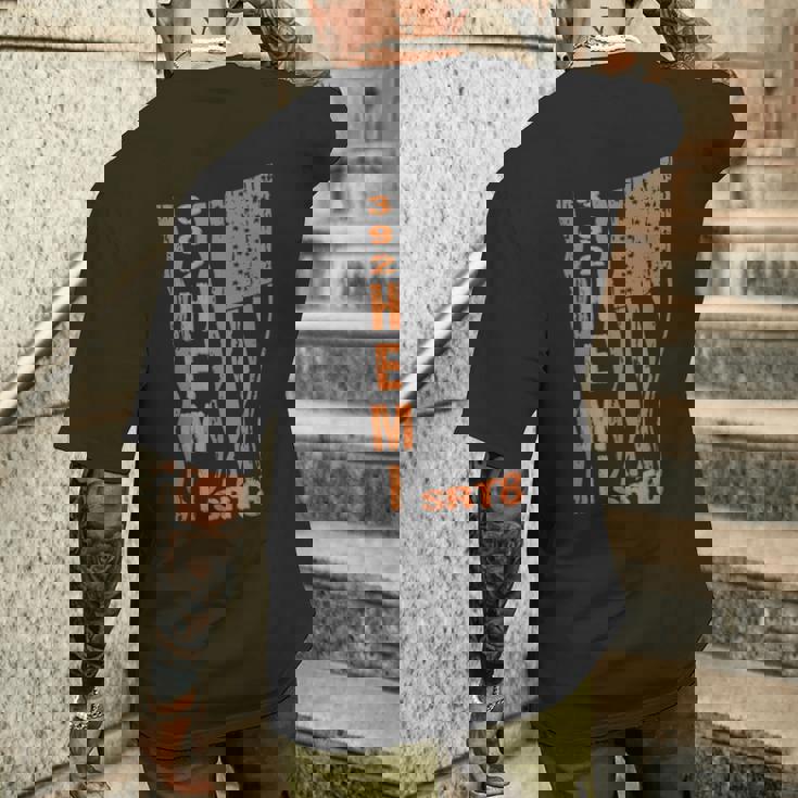 392 Hemi Enginert8シリーズ 愛国旗デザイン メンズTシャツ バックプリント 彼への贈り物