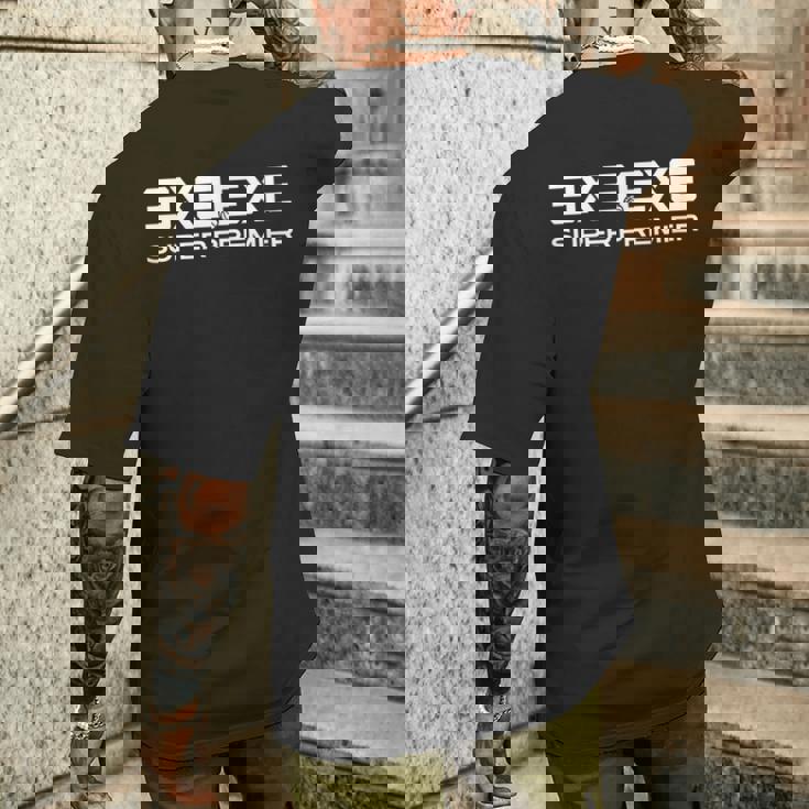 3X3Exeuper Premier ビッグロゴ メンズTシャツ バックプリント 彼への贈り物