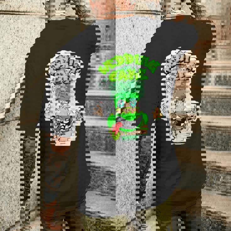 420 カンナビスカルチャーストーナー ウェディングケーキ 雑草ひずみ メンズTシャツ バックプリント 彼への贈り物