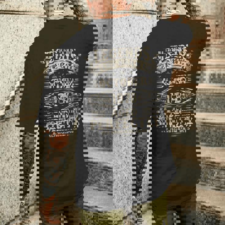 46歳の誕生日プレゼント 男性用 46歳 誕生日 1978年10月 メンズTシャツ バックプリント 彼への贈り物