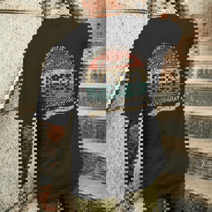 50 Years Absolutely Fantastic Birthday 1972年12月 メンズTシャツ バックプリント 彼への贈り物