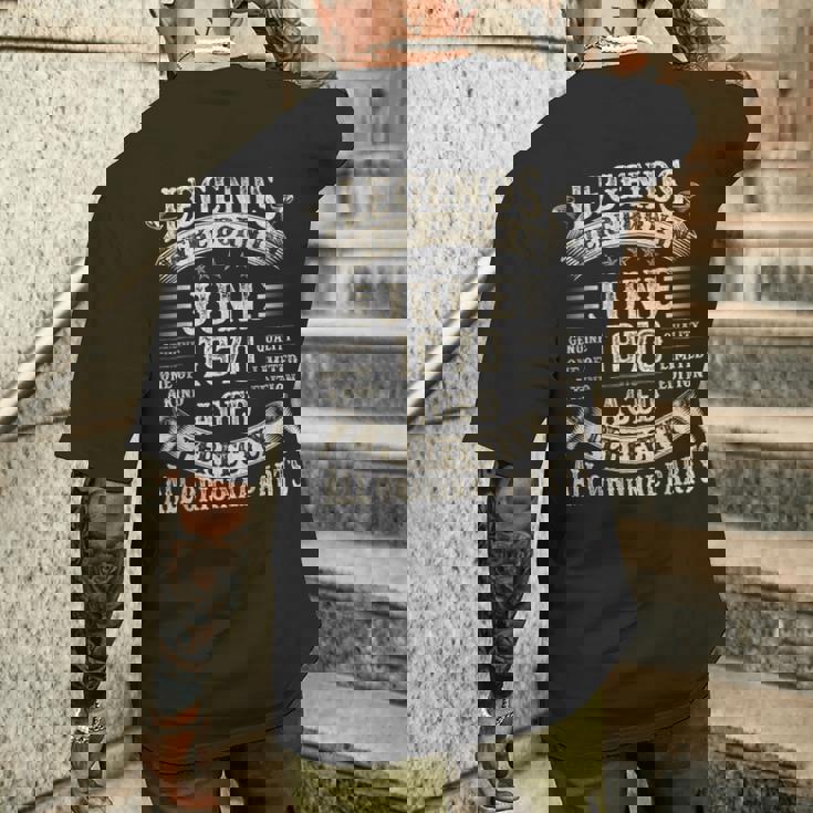 55歳の男性への誕生日プレゼント 55歳 誕生日 1970年6月 メンズTシャツ バックプリント 彼への贈り物