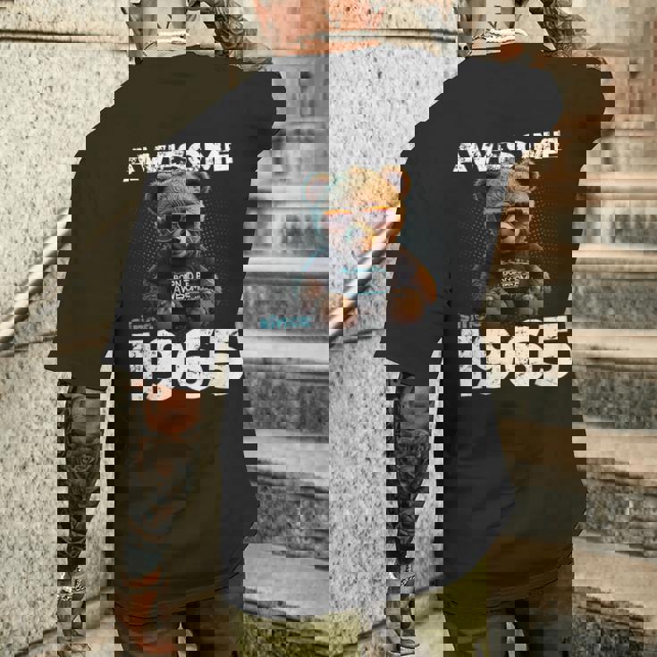 60 歳の誕生日 メンズ オリジナル ヴィンテージ 1965 メンズTシャツ バックプリント 彼への贈り物