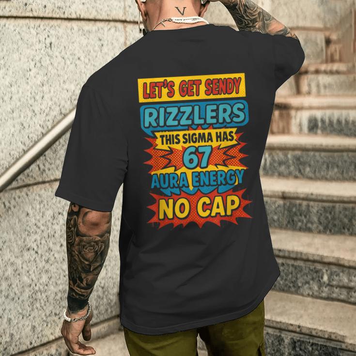 67 Six Seven Get Sendy Meme 6 7 Sigma Rizzlers Men's T-shirt Back Print ...