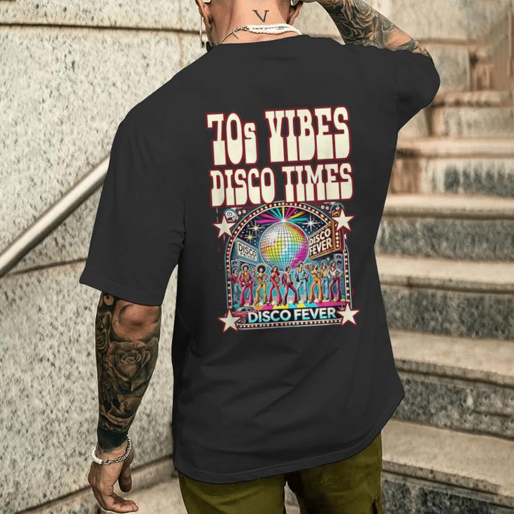 70Sibes Disco Times 揺れる70年代スタイル ディスコダンスクラブ メンズTシャツ バックプリント 彼への贈り物