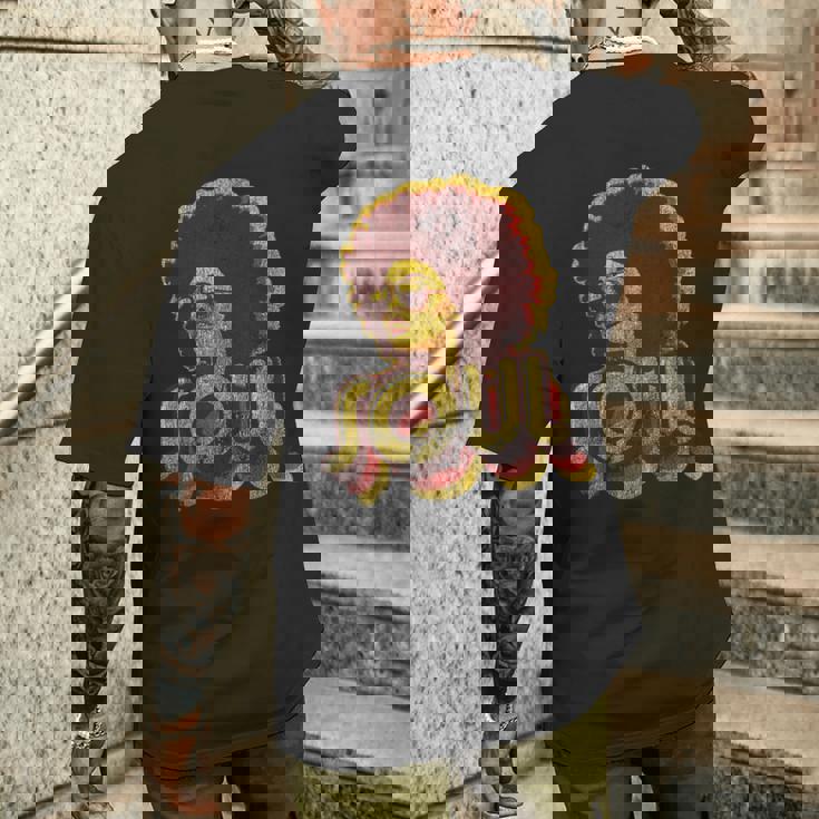 70年代 ファンク アフロソウル レトロ ヴィンテージ 70年代 レトロ ソウル メンズTシャツ バックプリント 彼への贈り物