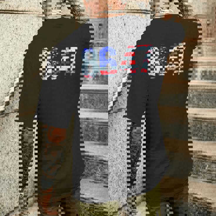 86 47 反トランプ大統領人権 8647 メンズTシャツ バックプリント 彼への贈り物