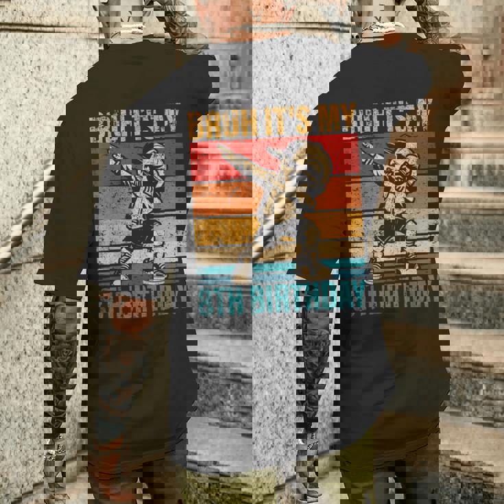 8歳の誕生日 軽くたたく少年 Bruh It's My 8Th Birthday メンズTシャツ バックプリント 彼への贈り物