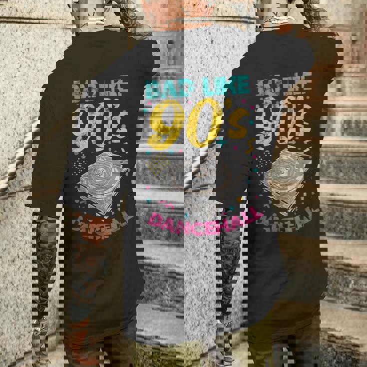 90年代 バッド ライク 90年代 ダンスホール ジャマイカ レゲエ Dj レトロ ヴィンテージ メンズTシャツ バックプリント 彼への贈り物