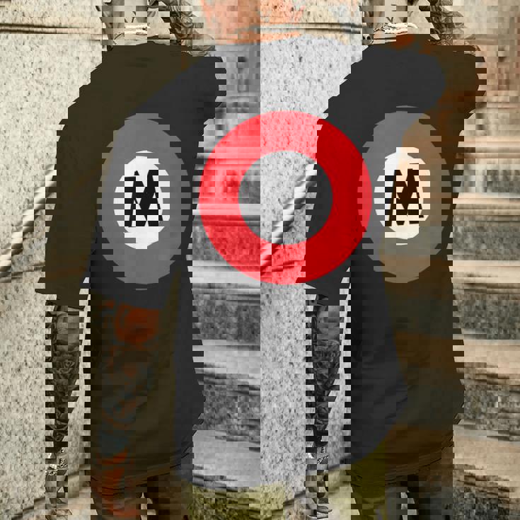 A Tokyo Metro Marunochi Line 東京メトロ丸ノ内線 メンズTシャツ バックプリント 彼への贈り物