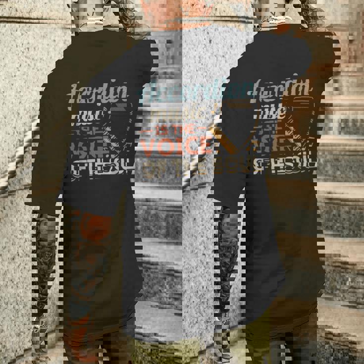 Accordion Music Is Theoice Of Theoul アコーディオン メンズTシャツ バックプリント 彼への贈り物