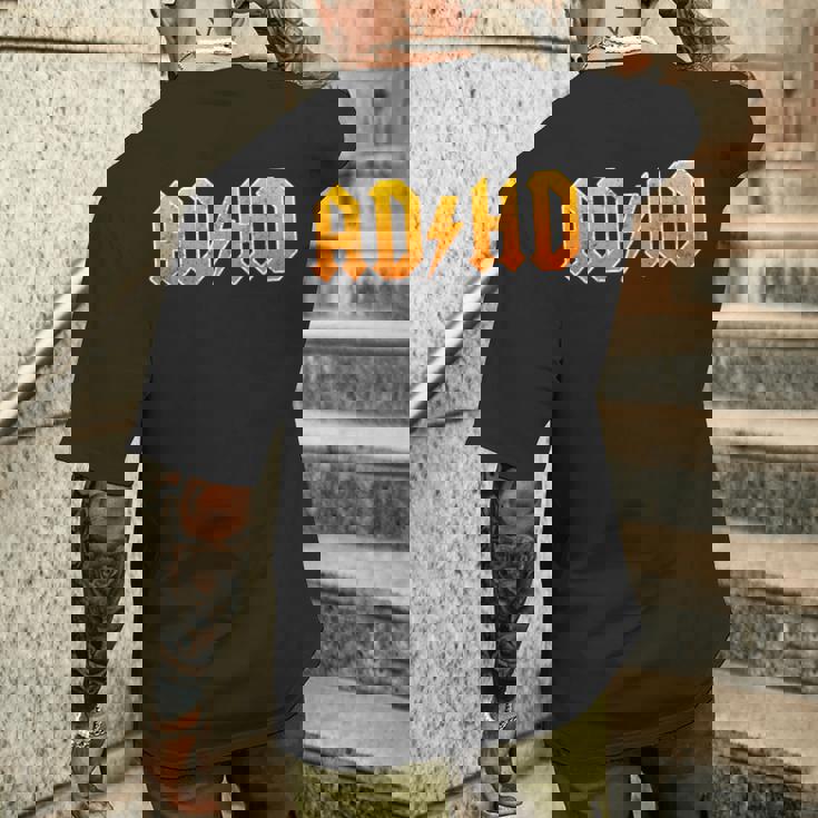 Adhd ロッカーtシャツ メンズ レディース キッズ メンズTシャツ バックプリント 彼への贈り物