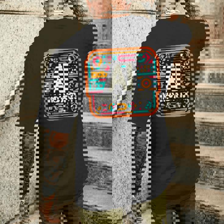 Ai Innovator メンズTシャツ バックプリント 彼への贈り物