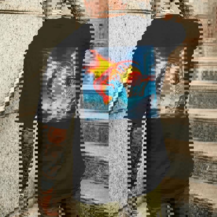 Aiharkのエビダンキング。 メンズTシャツ バックプリント 彼への贈り物