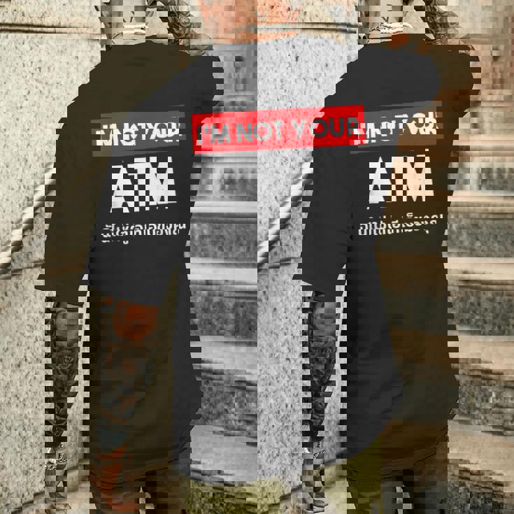 I Am Not Your Atm 面白い タイ語 スクリプト タイ語 メンズTシャツ バックプリント 彼への贈り物