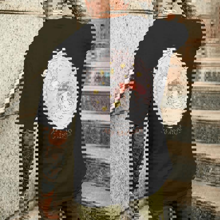 Amazon限定デザイン マイメロディ エンジェル メンズTシャツ バックプリント 彼への贈り物