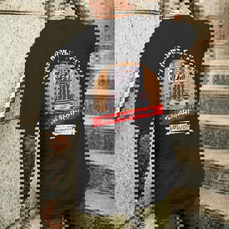 Annoyed By Trucks トラック ドライバー トラッカー メンズTシャツ バックプリント 彼への贈り物