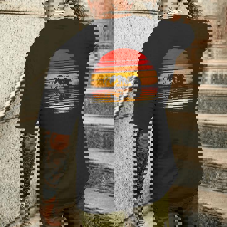 Antunset レトロスタイル サファリ ヴィンテージ 70年代の昆虫 メンズTシャツ バックプリント 彼への贈り物