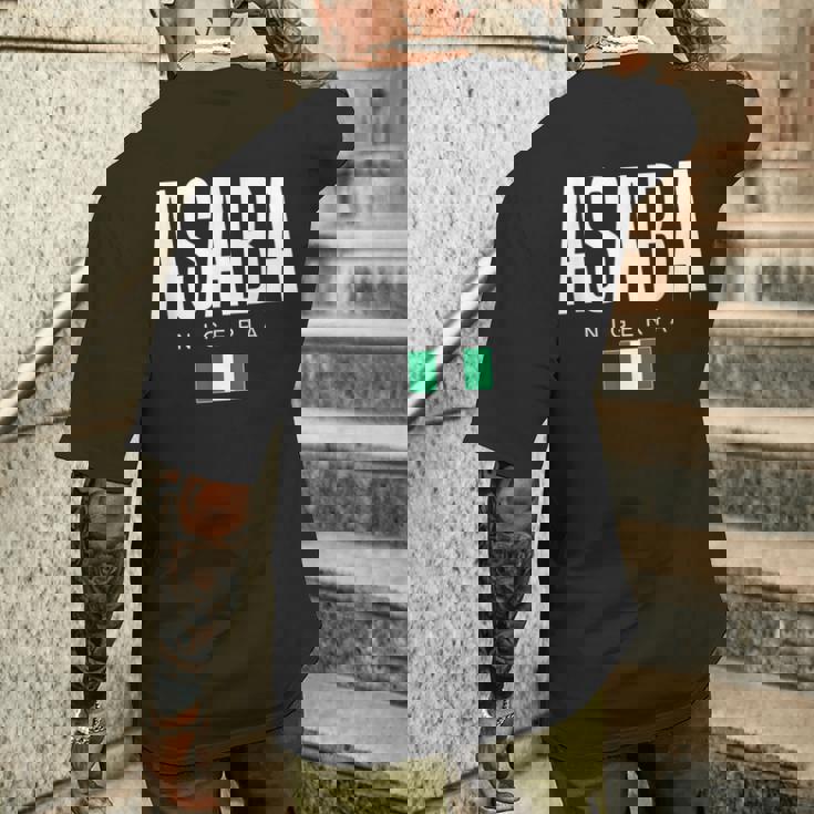 Asaba Nigeria メンズTシャツ バックプリント 彼への贈り物