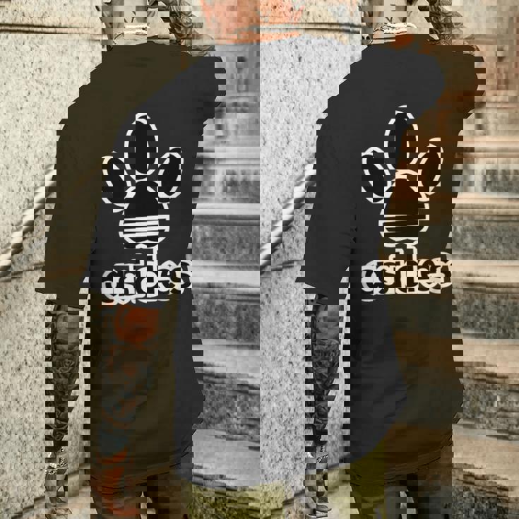 Asides アシデス Asides 足です。肉球です。【変なtシャツ屋さん】スポーツ ブランド パロディ 面白デザイン メンズTシャツ バックプリント 彼への贈り物