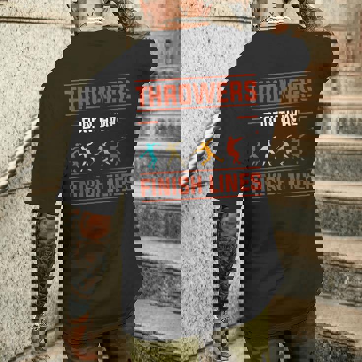 Athletics 円盤投げ ジャベリンスロー ハンマースロー ショットストライク メンズTシャツ バックプリント 彼への贈り物