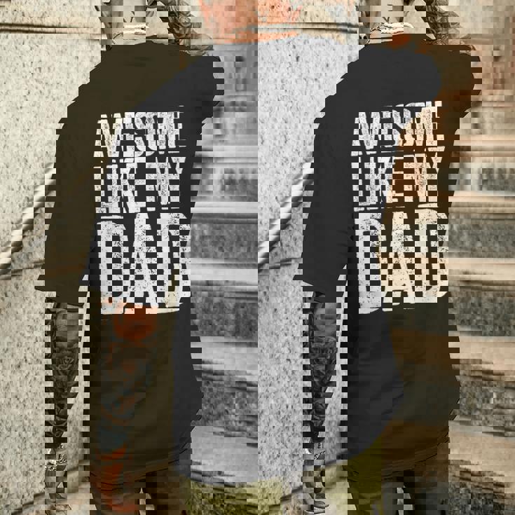 Awesome Like My Dad シャツ キッズ 息子 娘 父の日 メンズTシャツ バックプリント 彼への贈り物