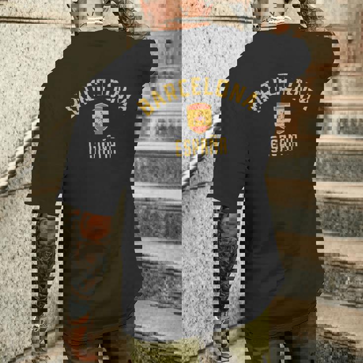 Barcelonapain スペイン、バルセロナ メンズTシャツ バックプリント 彼への贈り物