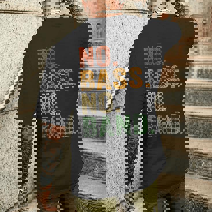 Bassist 楽器 エレキベース バンドなし メンズTシャツ バックプリント 彼への贈り物