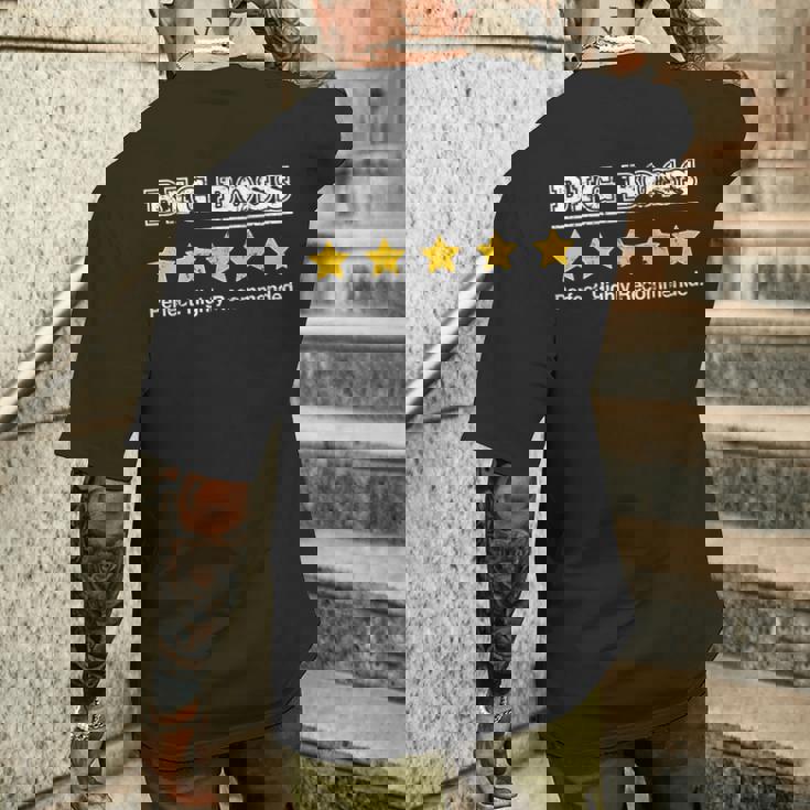 メンズ Big Boss 5Tar Reviewお父さんへの完璧な面白いギフト メンズTシャツ バックプリント 彼への贈り物