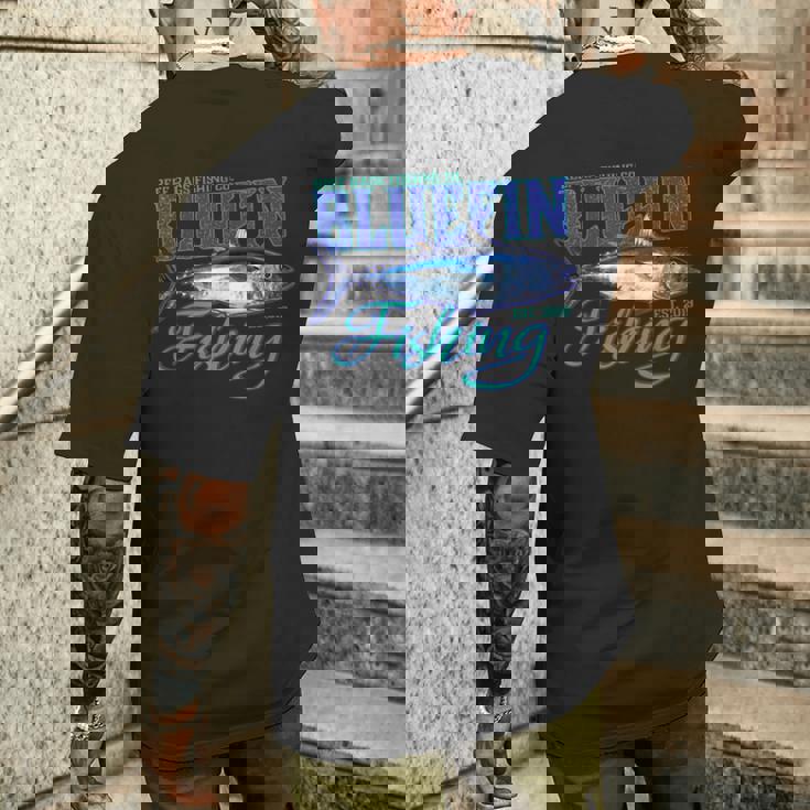 Bluefin マグロ ディープシーフィッシング メンズTシャツ バックプリント 彼への贈り物