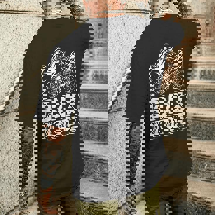 Bmx Mode On Biker Bicycle Bike Cyclist Extremeports Bmx メンズTシャツ バックプリント 彼への贈り物