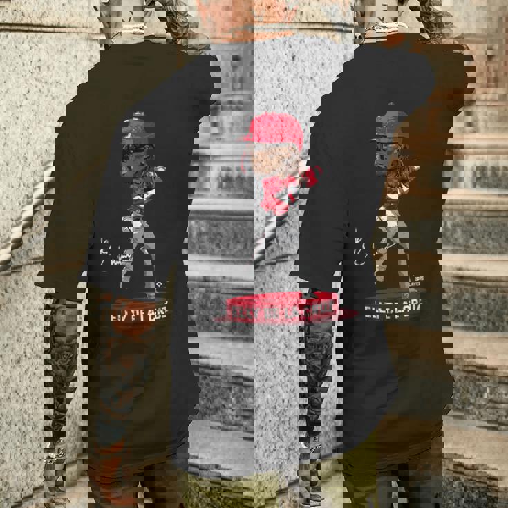 Bobblehead Elly De La Cruz Cincinnati Mlbpa メンズTシャツ バックプリント 彼への贈り物