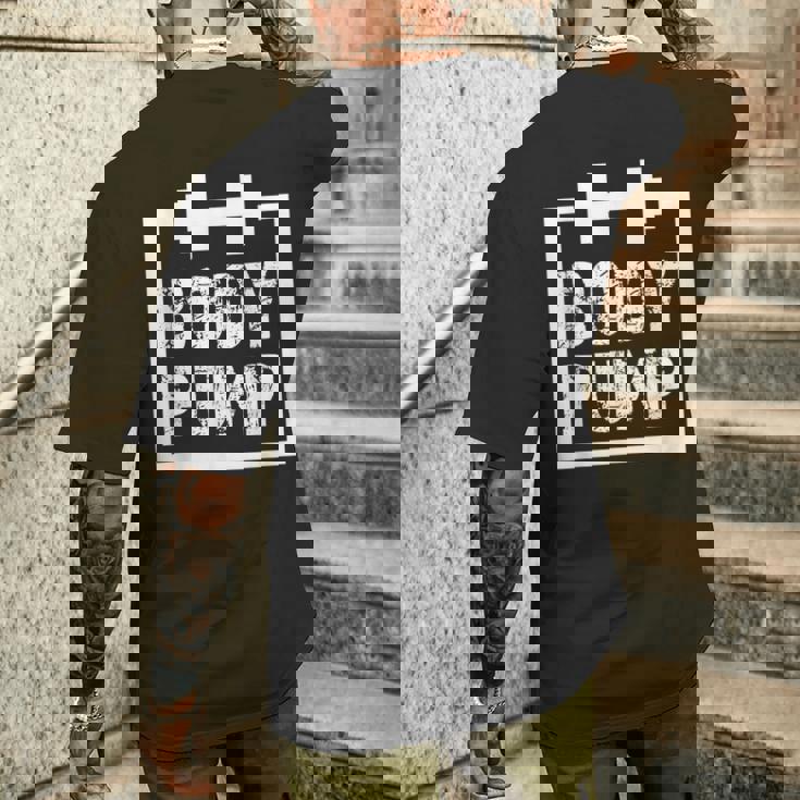 Body Pump Fitness Motivation ボディビルディングジムシャツ メンズTシャツ バックプリント 彼への贈り物