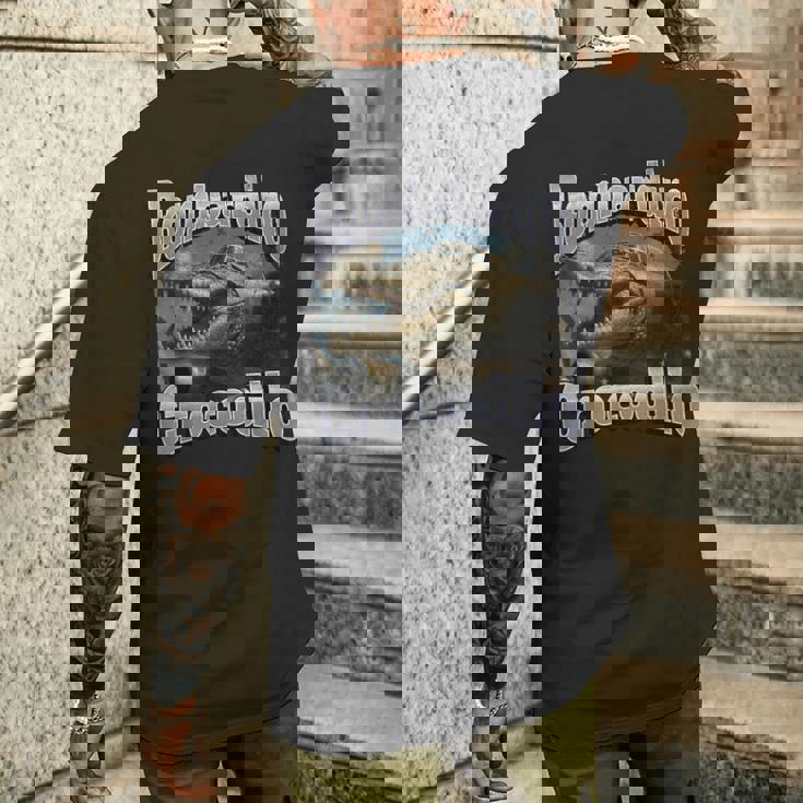 Bombadiro Crocodilo 面白いイタリアンブレインロットミームグラフィック メンズTシャツ バックプリント 彼への贈り物