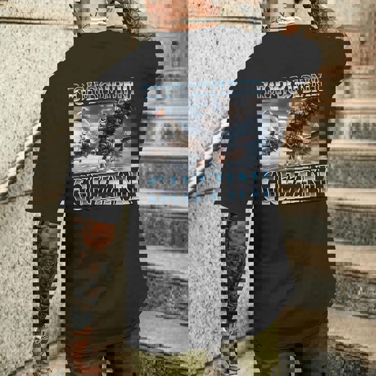 Bombombini Guzzini イタリアのブレインロットミーム メンズTシャツ バックプリント 彼への贈り物