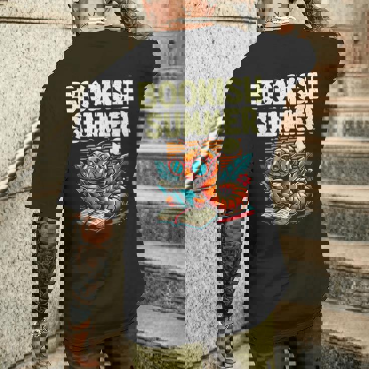 Bookishummer 本 読書本 本の虫 愛書家 メンズTシャツ バックプリント 彼への贈り物