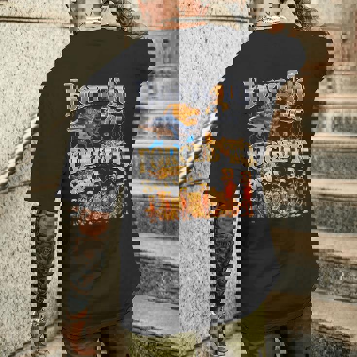 Born To Rot 強制スクロールされた面白いイタリアンブレインロットミーム メンズTシャツ バックプリント 彼への贈り物