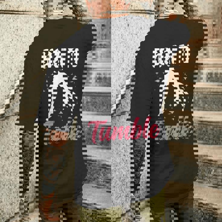 Born To Tumble おもしろアクロバット 体操 体操 メンズTシャツ バックプリント 彼への贈り物