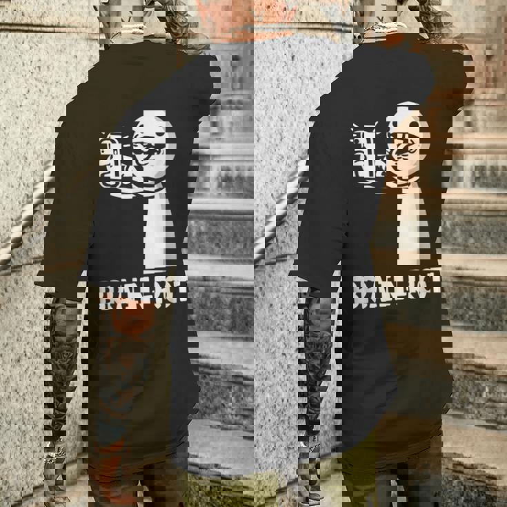 Brain Rot シャツ Word Of The Yeartickman Brainrot メンズTシャツ バックプリント 彼への贈り物