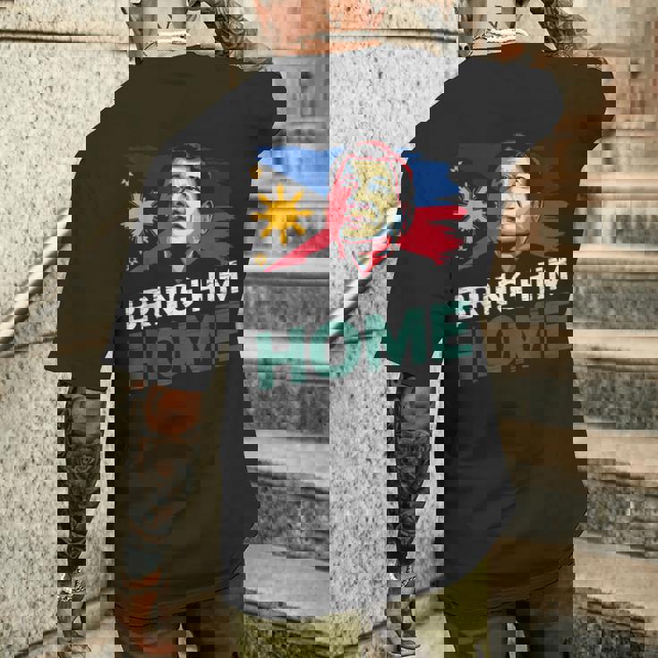 Bring Him Home サポーター Digong Duterte フィリピン Du30 メンズTシャツ バックプリント 彼への贈り物