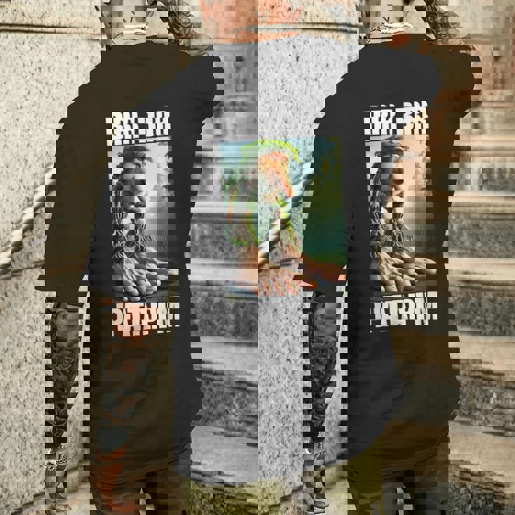 Brr Brr Patapim イタリアンブレインロットミーム メンズTシャツ バックプリント 彼への贈り物