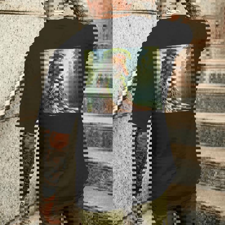 Brr Brr パタピム、シマウマのギフト・アイデア メンズTシャツ バックプリント 彼への贈り物