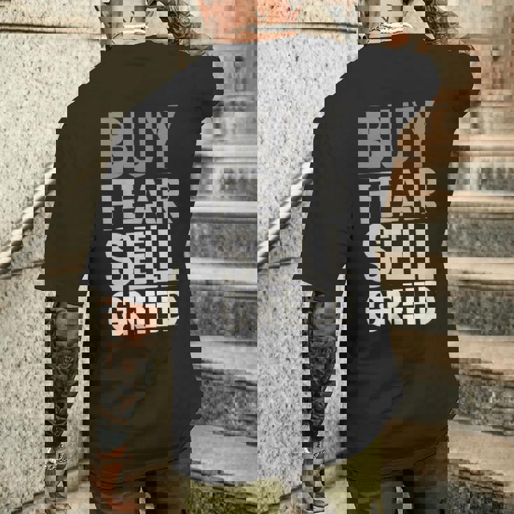 Buy Fearell Greed メンズTシャツ バックプリント 彼への贈り物