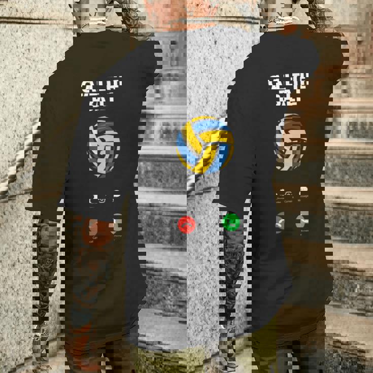 Call The Ball おもしろバレーボール メンズTシャツ バックプリント 彼への贈り物