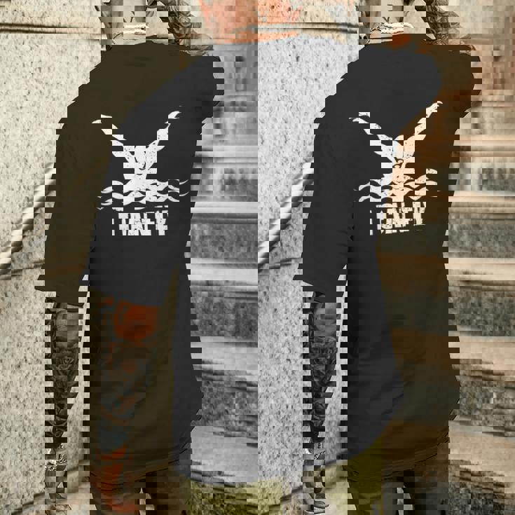 I Can Fly メンズTシャツ バックプリント 彼への贈り物